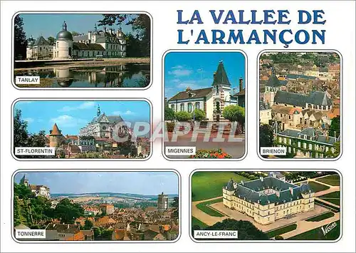 Cartes postales moderne La Vallee de l'Armancon Tanlay St Florentin Tonnerre Migennes Brienon Ancy le Franc