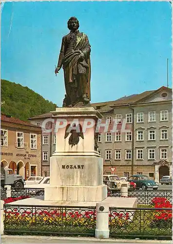 Moderne Karte Salzbourg Monument Mozart