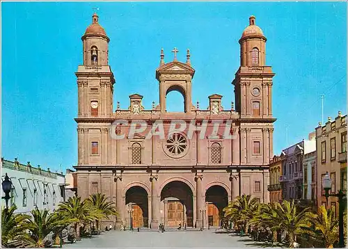 Moderne Karte Las Palmas de Gran Canaria La Cathedrale et Place Sainte Anne