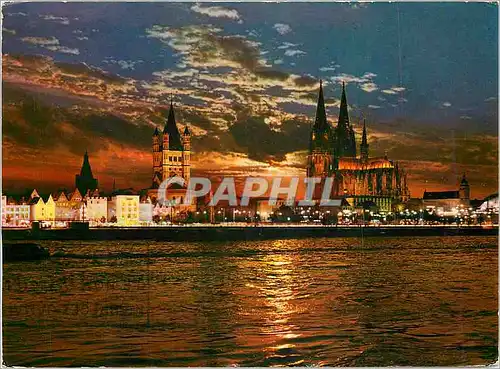 Moderne Karte Koln am Rhein