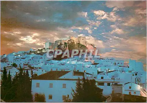 Cartes postales moderne Salobrena Gosta del Sol (Granada) Chateau Illumine