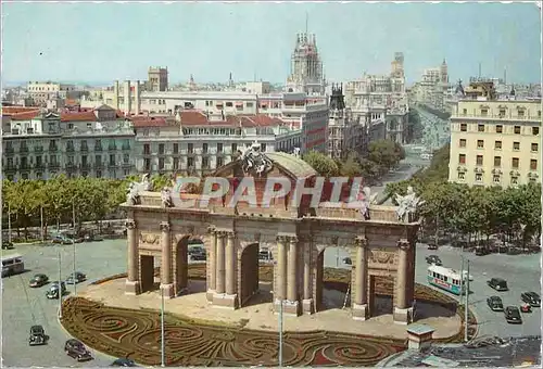 Moderne Karte Madrid Vue panoramique de la Porte d'Alcala