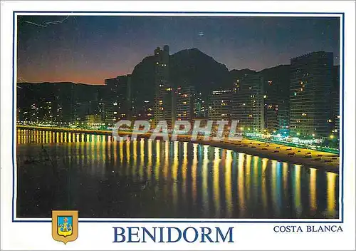 Cartes postales moderne Benidorm (Alicante) Plage LevanteCosta Blanca