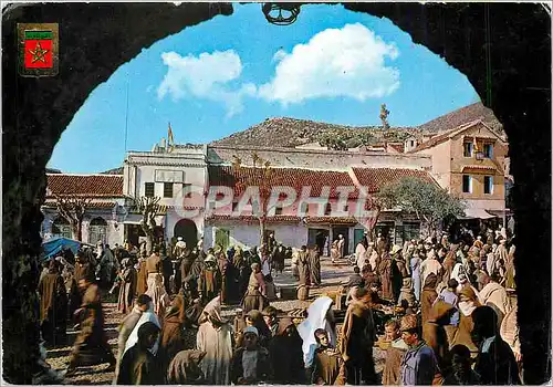 Cartes postales moderne Chaouen Champ du bain et Tribunal