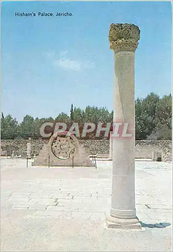 Moderne Karte Le Palais de Hisham pres de Jericho