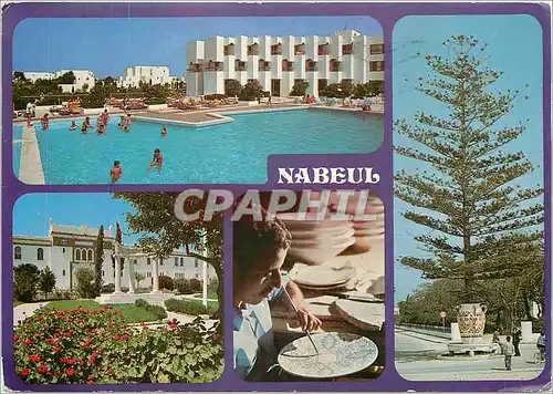 Cartes postales moderne Tunisie Nabeul et l'Hotel les Pyramides