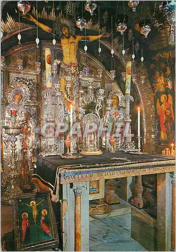 Moderne Karte Jerusalem Eglise du Saint Sepulchre calvaire