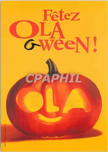 Moderne Karte Fetez Olaween Halloween