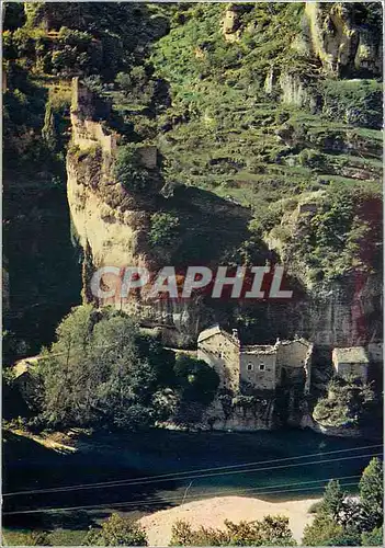 Moderne Karte Gorges du Tarn Le chateau de castelbouc