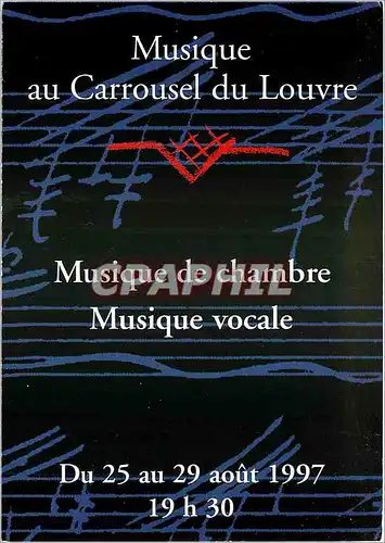 Moderne Karte Musique au Carrousel du Louvre