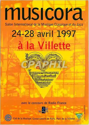 Cartes postales moderne musicora a la Villette