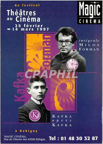 Moderne Karte Theatres au cinema 14 mars 1997 Milos Forman Bobigny