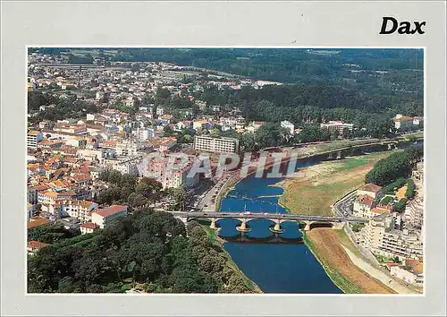 Moderne Karte Dax (Landes) Vue generale aerienne