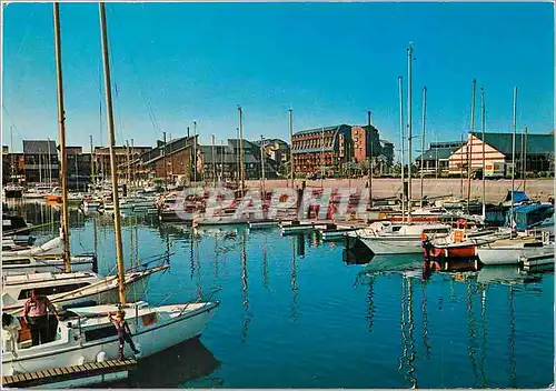 Moderne Karte Deauville (Calvados) La Plage Fleurie Le Port de Plaisance