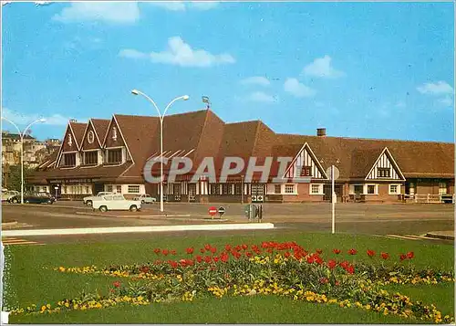 Moderne Karte Deauville Trouville La gare (style normand)