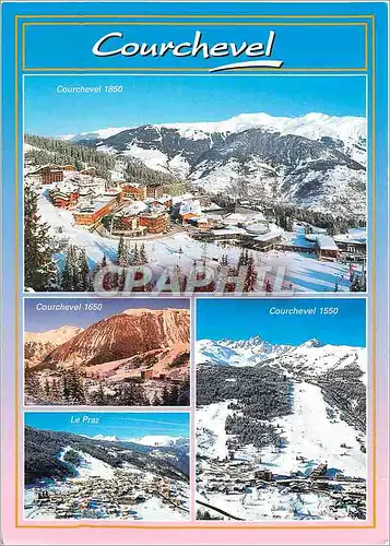 Cartes postales moderne Courchevel 1850 (Savoie) En Tarentaise Vaste Station de renommee mondiale au depart des Trois Va