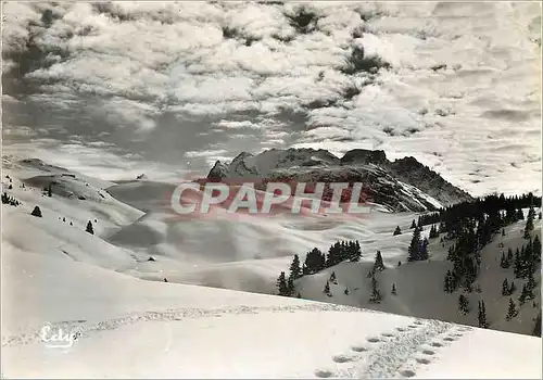 Moderne Karte Courchevel 1550 2700 m (Savoie) Vues du Marquis les pistes des Grandes Basses Le Roc Moret le Ro