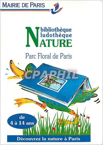 Cartes postales Mairie de paris Bibliotheque Ludotheque Nature