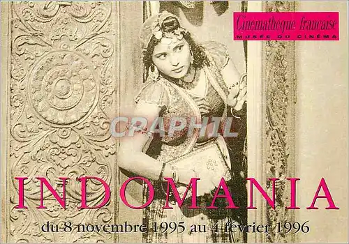 Cartes postales Indomania Du 8 novembre 1995 au 4 fev 1996 Cinematheque Cinema Inde India