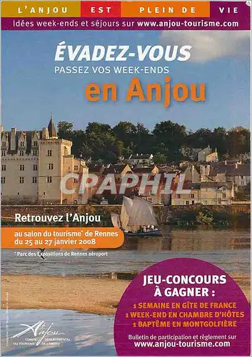 Cartes postales Evader Vous Passez vos Week Endes en Anjou