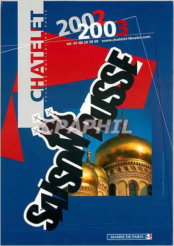 Cartes postales Chatelet 2002 2003 Saison Russe Russie Russia