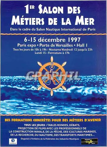 Cartes postales moderne 1er salon des metiers de la mer Paris Porte de Versailles