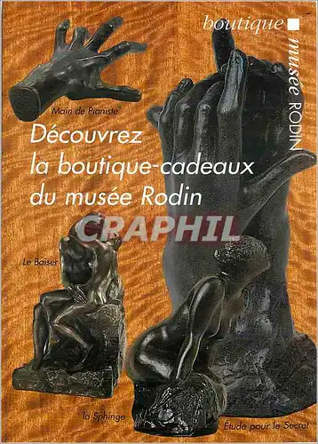 Moderne Karte Decouvrez la boutique Cadeaux du musee Rodin