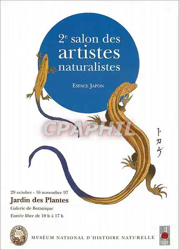 Cartes postales moderne 2e salon des artistes naturalistes Lezard Jardin des Plantes