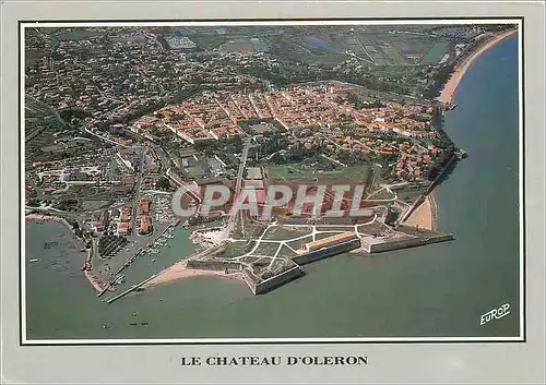 Moderne Karte Chateau d'Oleron Le port ostreicole et la cotadelle