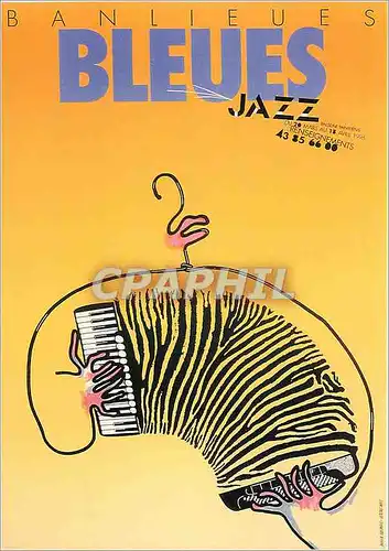 Cartes postales moderne Banlieus Bleues Jazz