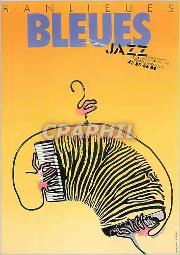 Moderne Karte Banlieus Bleues Jazz