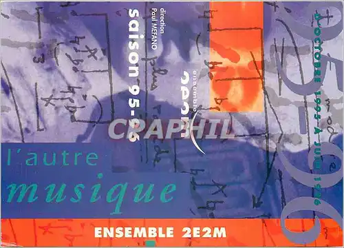 Cartes postales moderne Les Prochains rendez vous de l'ensemble 2e2m a Paris Paul Mefano