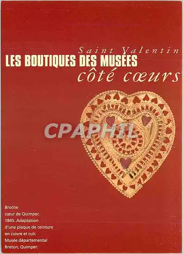 Cartes postales moderne Les Librairies et les Boutiques de la Reunion des Musees Nationaix a paris Saint Valentin