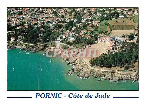 Moderne Karte Pornic (Loire Atlantique) France Reine de la Cote de Jade La Plage de la Birochere