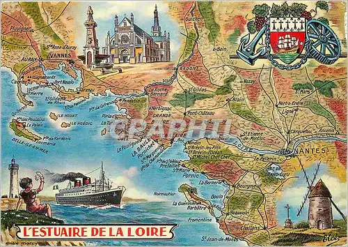 Cartes postales moderne L'Estuaire de la Loire Ma Carte postale de l'amitie