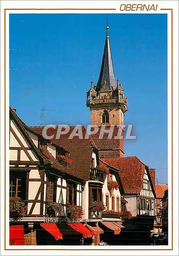 Cartes postales moderne Obernai Bas Rhin Rue Ste Odile le Belfroi