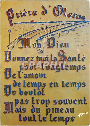 Cartes postales moderne Priere Philosophique en Oleron