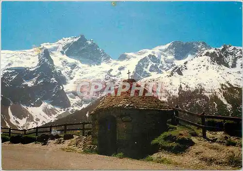 Cartes postales moderne La Grave La Meije (Hautes Alpes) Alt 1526 m le massif de la Meije (3983 m) vu du Chazelet