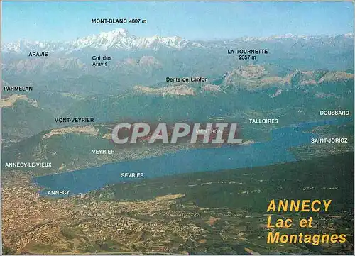 Cartes postales moderne Annecy La et des montagnes (Haute Savoie France)