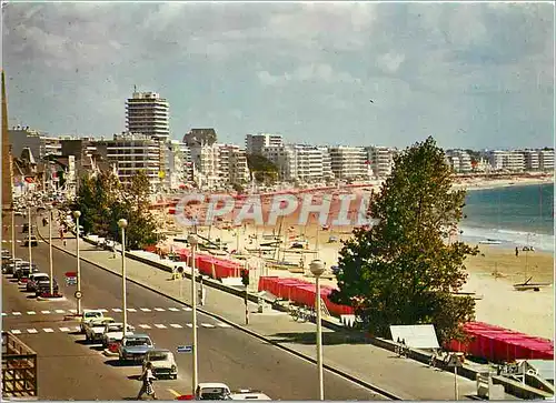 Cartes postales moderne La Bretagne en couleus la baule La grande plage et le boulevard de Mer