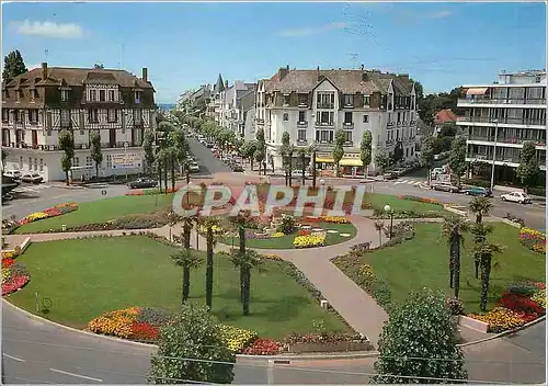 Moderne Karte La Baule (Loire Atl) La Place des Palmiers