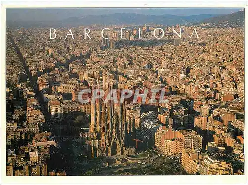 Cartes postales moderne Barcelona Temple de la Sagrada Familia a Gaudi