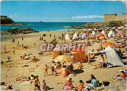 Cartes postales moderne La Bretagne Saint Malo (Ille et Vilaine) la plage