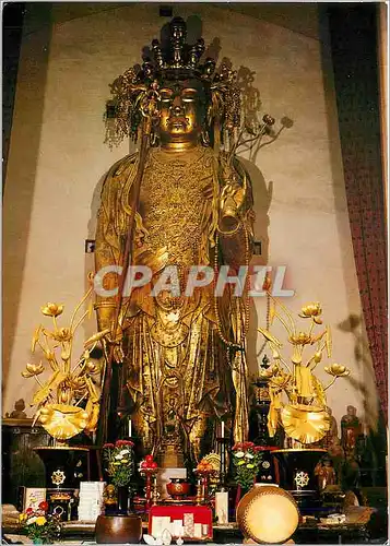 Moderne Karte Kannon de Hase la plus grande image en bois du japon