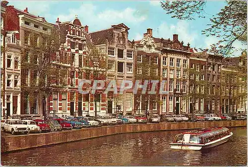 Moderne Karte Amsterdam Holland Vieux facades au canal des Seigneurs