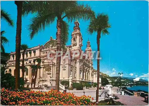 Cartes postales moderne Principaute de Monaco Monte Carlo Le casino et les Terrasses sur la Mer