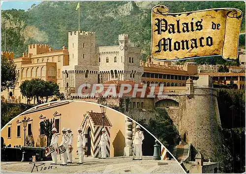 Cartes postales moderne La Cote d'Azur inoubliable souvenir de la Principaute de Monaco Militaria
