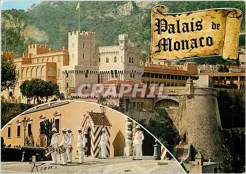 Moderne Karte La Cote d'Azur inoubliable souvenir de la Principaute de Monaco Militaria