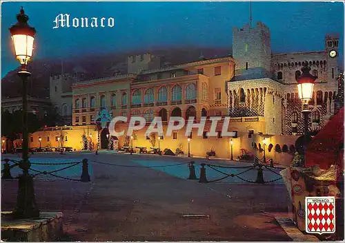 Moderne Karte Principaute de Monaco Le Palais Princier