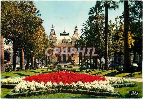 Cartes postales moderne Reflets de la Cote d'Azur Monte Carlo Le Casino et ses Jardins